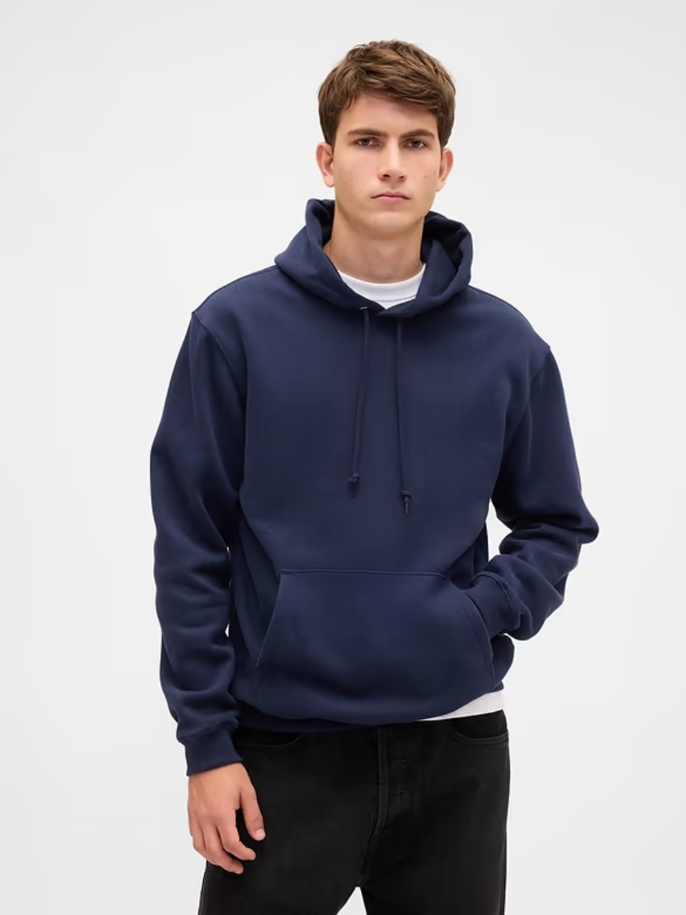 Men’s GAP VintageSoft Relaxed Hoodie XL TAPESTRY NAVY BLUE Pullover Sweatshirt